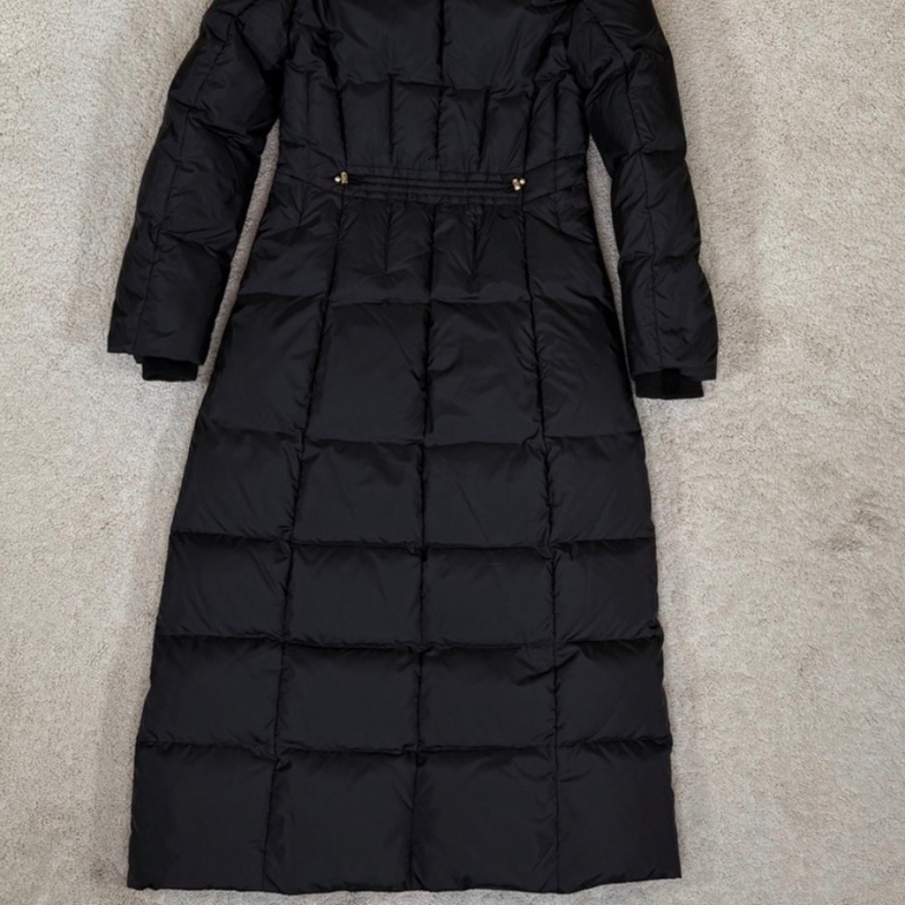 Cole Haan Medium Puffer Long Coat NAVY *and* BLACK Size M - Picture 3 of 7